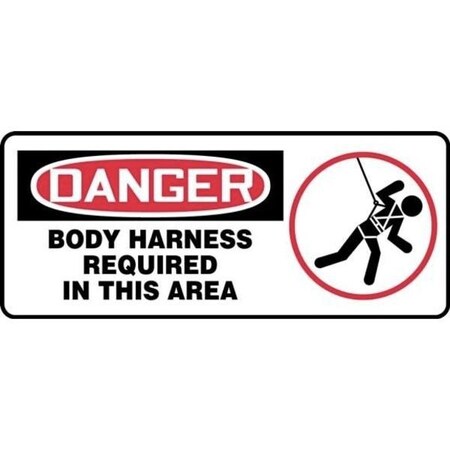 Accuform OSHA FALL ARREST SAFETY SIGN WITH MCSP074XL MCSP074XL